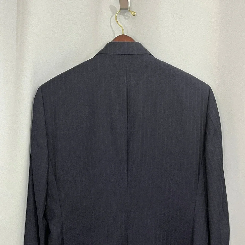 Brooks Brothers 1818 Madison 41R Vitale Barberis Canonico Navy Pinstripe Blazer